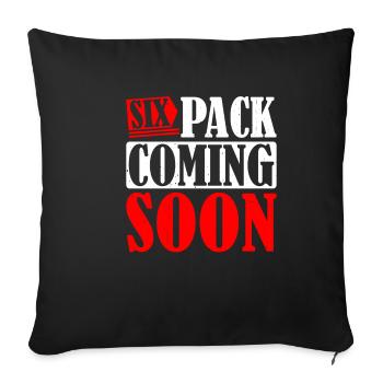 Six Pack Coming Soon 59 - Sofakissenbezug 45 x 45 cm - Schwarz - Vorne