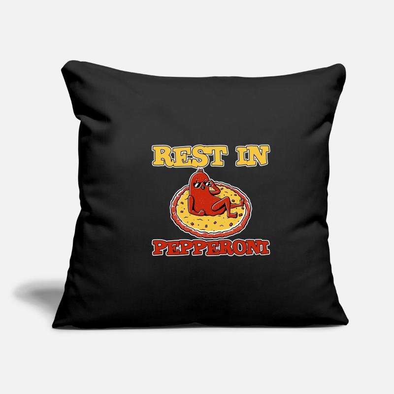 Reste dans Pepperoni 2 Housse de coussin décorative 45 x 45 cm