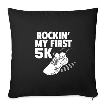 Rockin' Mon Premier 5K 4 - Housse de coussin décorative 45 x 45 cm - noir - Devant