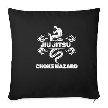 Jiu Jitsu Choke Karate Boxing Muay Thai - Sofa pillowcase 17,3'' x 17,3'' (45 x 45 cm) - black - Front