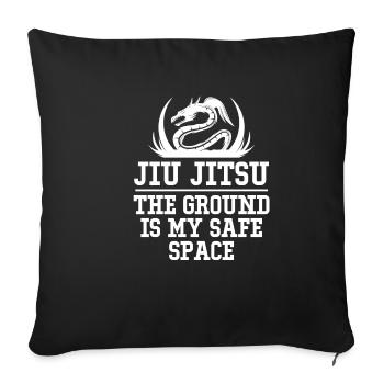 Jiu-jitsu Der Boden Ist Mein Sicherer Raum Judo - Sofakissenbezug 45 x 45 cm - Schwarz - Vorne