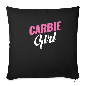Carbie Girl Carbs Lover Breakfast - Sofa pillowcase 17,3'' x 17,3'' (45 x 45 cm) - black - Front