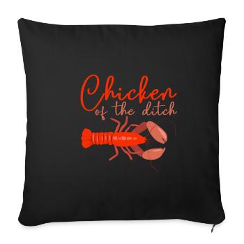 Chicken Of The Ditch - Sofa pillowcase 17,3'' x 17,3'' (45 x 45 cm) - black - Front