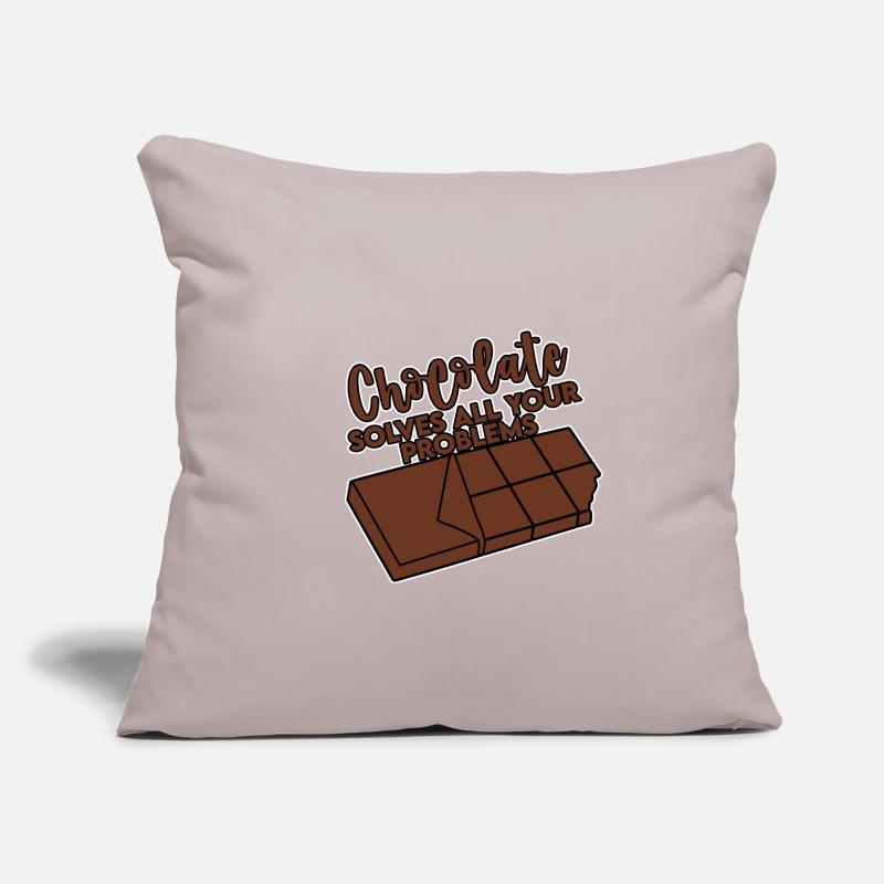 Chocolate Solves All Your Problems 4 Sofa pillowcase 17,3'' x 17,3'' (45 x 45 cm)
