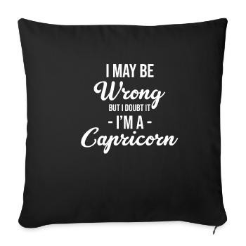 I may be wrong, but I doubt it, I - Sofa pillowcase 17,3'' x 17,3'' (45 x 45 cm) - black - Front