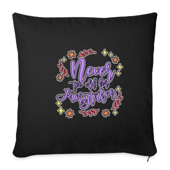 Jamais trop vieux pour les contes de fées 4 - Housse de coussin décorative 45 x 45 cm - noir - Devant