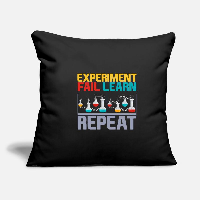 Expérimenter, Échouer, Apprendre, Répéter, 4 Housse de coussin décorative 45 x 45 cm