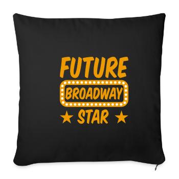 Future Broadway Star 2 - Sofa pillowcase 17,3'' x 17,3'' (45 x 45 cm) - black - Front