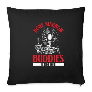 Bone Marrow Buddies For Life 20 - Sofa pillowcase 17,3'' x 17,3'' (45 x 45 cm) - black - Front