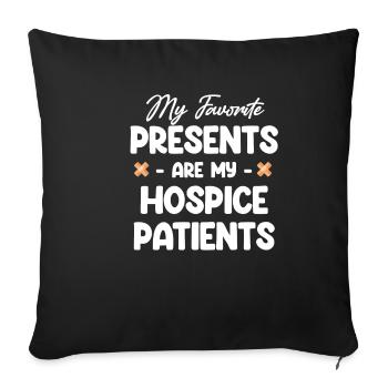 My favorite gifts are mine - Sofa pillowcase 17,3'' x 17,3'' (45 x 45 cm) - black - Front