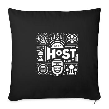 Meilleur hôte de tous les temps 22 - Housse de coussin décorative 45 x 45 cm - noir - Devant