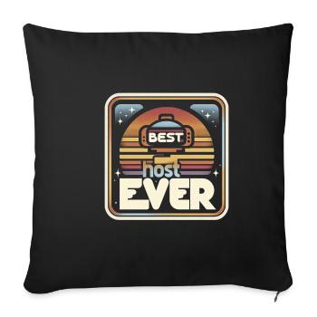 Meilleur hôte de tous les temps 25 - Housse de coussin décorative 45 x 45 cm - noir - Devant