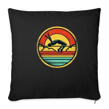 High Jump 2 - Sofa pillowcase 17,3'' x 17,3'' (45 x 45 cm) - black - Front