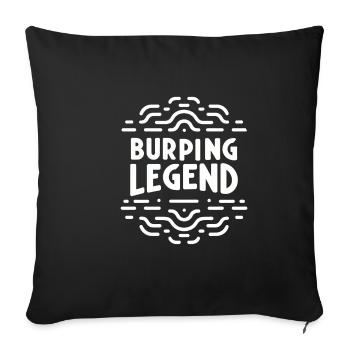 Burping Legend 17 - Sofa pillowcase 17,3'' x 17,3'' (45 x 45 cm) - black - Front