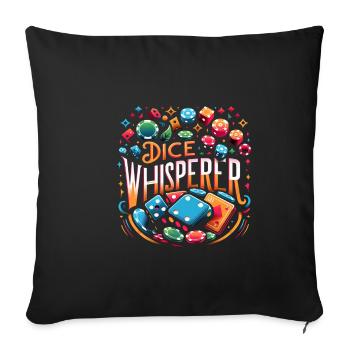 Dice Whisperer 11 - Sofakissenbezug 45 x 45 cm - Schwarz - Vorne