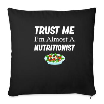 Trust me, I'm almost a medical - Sofa pillowcase 17,3'' x 17,3'' (45 x 45 cm) - black - Front