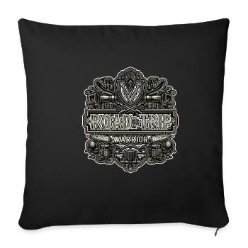 Road Trip Guerrier 7 - Housse de coussin décorative 45 x 45 cm - noir - Devant