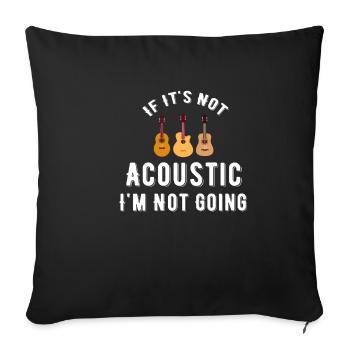 If it's not acoustic, I don't go to the - Sofa pillowcase 17,3'' x 17,3'' (45 x 45 cm) - black - Front