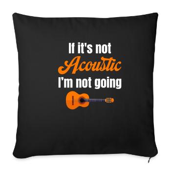 If it's not acoustic, I don't go to the - Sofa pillowcase 17,3'' x 17,3'' (45 x 45 cm) - black - Front