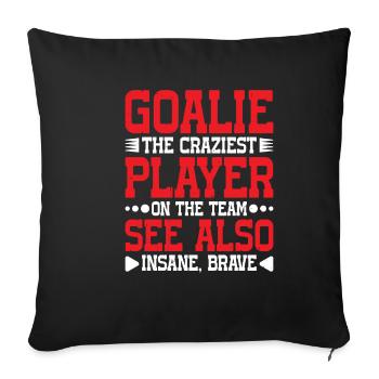 Goalie Gear Goalkeeper Definition 12 - Sofakissenbezug 45 x 45 cm - Schwarz - Vorne