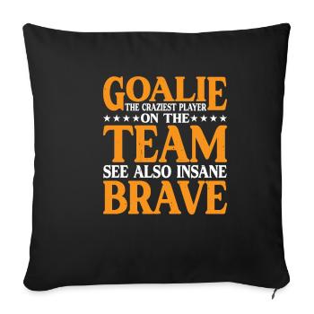 Goalie Gear Goalkeeper Definition 13 - Sofakissenbezug 45 x 45 cm - Schwarz - Vorne