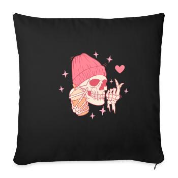 K-Drama Lover Funny KDrama Mom - Sofa pillowcase 17,3'' x 17,3'' (45 x 45 cm) - black - Front