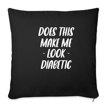 Est-ce que cela me donne l’air d’être - Housse de coussin décorative 45 x 45 cm - noir - Devant