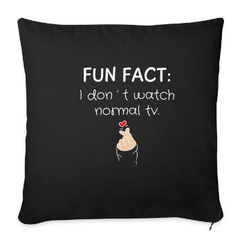 K-Drama Lover Funny KDrama Mom - Sofa pillowcase 17,3'' x 17,3'' (45 x 45 cm) - black - Front