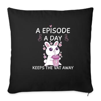 K-Drama Lover Funny KDrama Mom - Sofa pillowcase 17,3'' x 17,3'' (45 x 45 cm) - black - Front