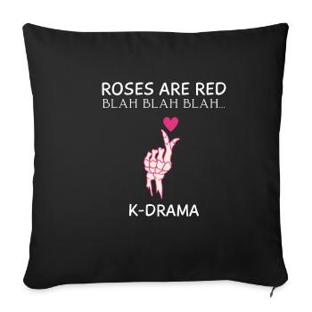 K-Drama Lover Funny KDrama Mom - Sofa pillowcase 17,3'' x 17,3'' (45 x 45 cm) - black - Front