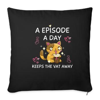 K-Drama Lover Funny KDrama Mom - Sofa pillowcase 17,3'' x 17,3'' (45 x 45 cm) - black - Front