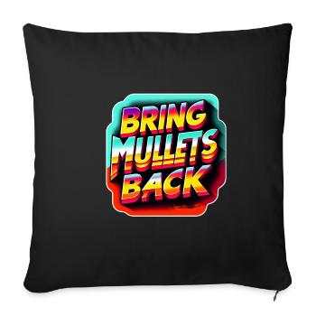Ramenez des mulets 8 - Housse de coussin décorative 45 x 45 cm - noir - Devant