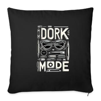 Mode Dork 6 - Housse de coussin décorative 45 x 45 cm - noir - Devant