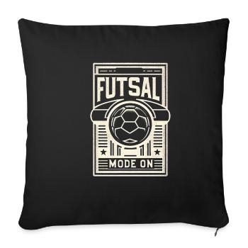 Futsal Mode On 7 - Sofa pillowcase 17,3'' x 17,3'' (45 x 45 cm) - black - Front