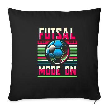 Futsal Mode On 8 - Sofa pillowcase 17,3'' x 17,3'' (45 x 45 cm) - black - Front