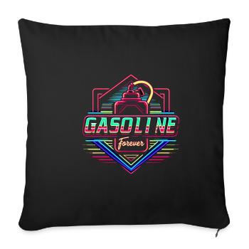 Gasoline Forever 15 - Sofa pillowcase 17,3'' x 17,3'' (45 x 45 cm) - black - Front