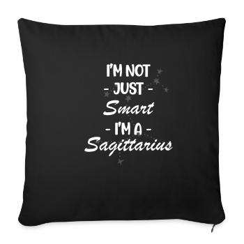Je ne suis pas seulement intelligent, je suis un - Housse de coussin décorative 45 x 45 cm - noir - Devant