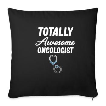 Absolut Genialer Onkologe Chemotherapie - Sofakissenbezug 45 x 45 cm - Schwarz - Vorne