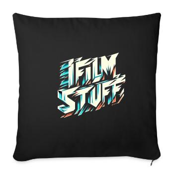 I Film Stuff 14 - Sofa pillowcase 17,3'' x 17,3'' (45 x 45 cm) - black - Front