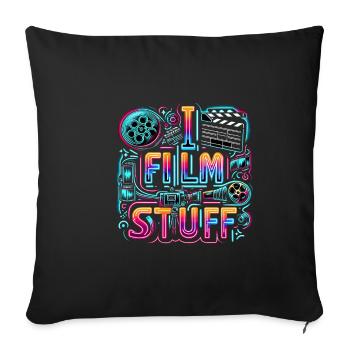 I Film Stuff 15 - Sofa pillowcase 17,3'' x 17,3'' (45 x 45 cm) - black - Front