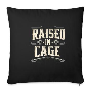Raised In A Cage 21 - Sofa pillowcase 17,3'' x 17,3'' (45 x 45 cm) - black - Front