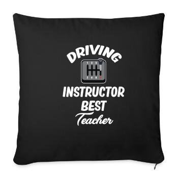 Fahrlehrer Bester Lehrer Service Mechaniker - Sofakissenbezug 45 x 45 cm - Schwarz - Vorne