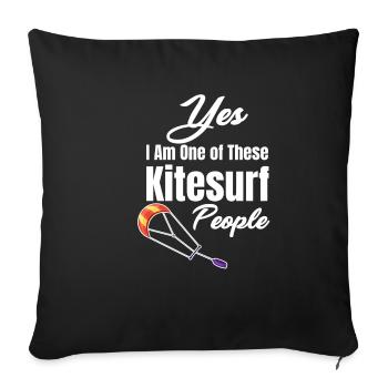 Yes, I'm one of those kitesurfers who is familiar with the - Sofa pillowcase 17,3'' x 17,3'' (45 x 45 cm) - black - Front