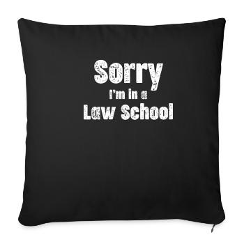 I'm sorry that I was in a - Sofa pillowcase 17,3'' x 17,3'' (45 x 45 cm) - black - Front