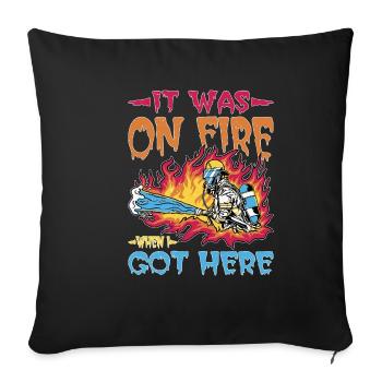 Il était en feu quand je suis arrivé ici 17 - Housse de coussin décorative 45 x 45 cm - noir - Devant