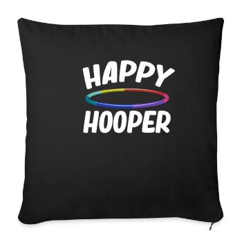 Happy Hooper Hooping Jugglers Gymnastic Baton - Sofa pillowcase 17,3'' x 17,3'' (45 x 45 cm) - black - Front