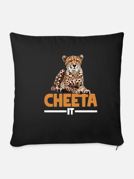 Cheeta It 2 - Sofakissenbezug 45 x 45 cm - Schwarz