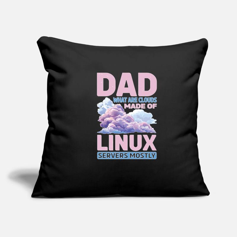 De quoi sont faits les nuages, les serveurs Linux principalement 32 Housse de coussin décorative 45 x 45 cm
