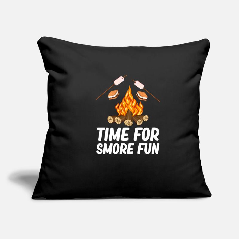 Time For Smore Fun Glamping Trailer Backpacking Sofakissenbezug 45 x 45 cm