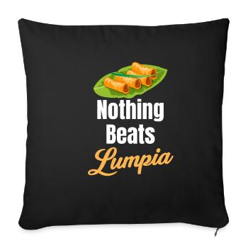 Nichts Geht Über Lumpia Pinoy Shanghai Adobo - Sofakissenbezug 45 x 45 cm - Schwarz - Vorne